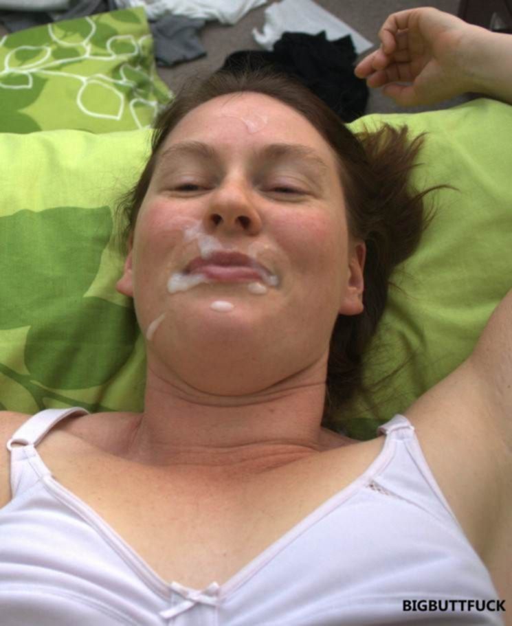 Фото подборка со спермой на лицо развратным давалкам
